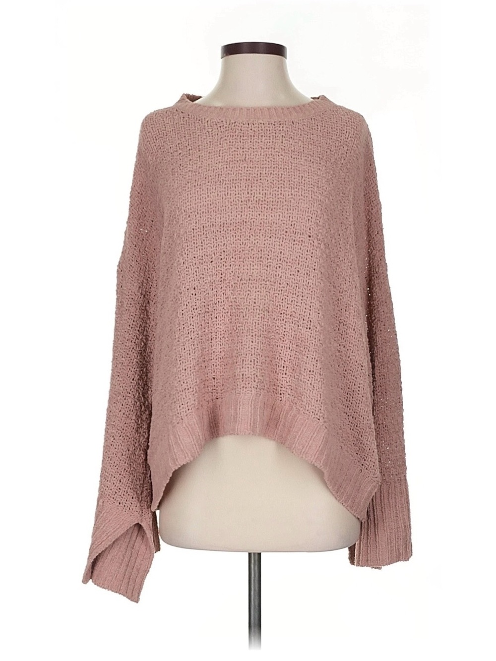 Splendid Dusty Rose Scoop Neck Oversized Sweater